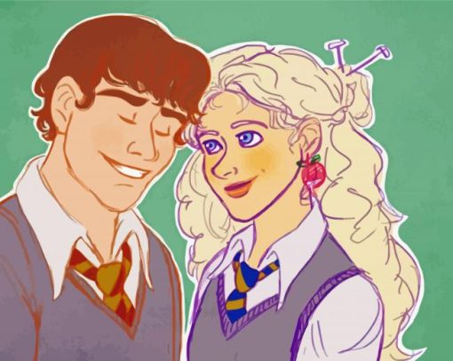 Luna Lovegood And Neville Longbottom Diamond Painting