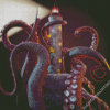 Octopus Lighthouse Diamond Paintings