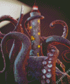 Octopus Lighthouse Diamond Paintings