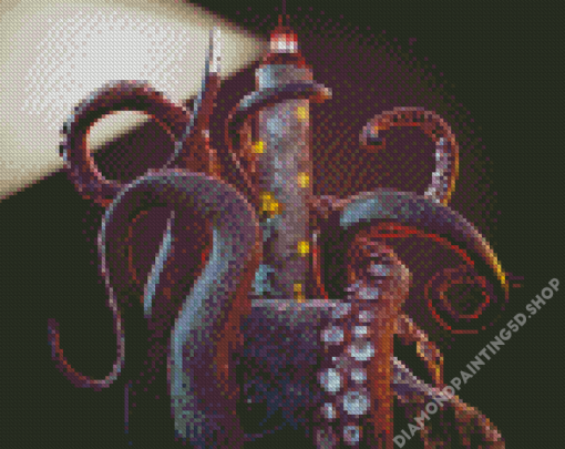 Octopus Lighthouse Diamond Paintings