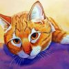 Orange Tabby Cat Art Diamond Painting