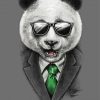 Panda with Glasses Diamond Painting