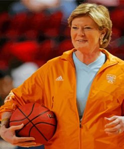 Pat Summitt Art Illustration Diamond Painting