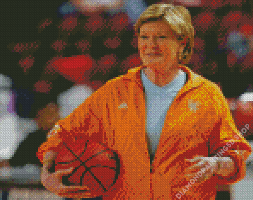 Pat Summitt Art Illustration Diamond Paintings