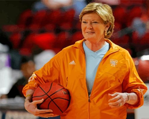 Pat Summitt Art Illustration Diamond Painting