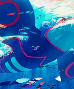 Pokemon Kyogre Underwater Diamond Painting
