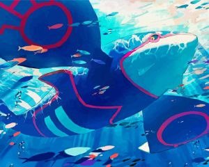 Pokemon Kyogre Underwater Diamond Painting