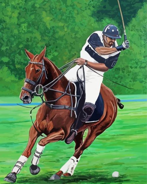 Polo Player Diamond Painting