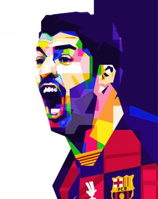 Luis Suarez Pop Art Diamond Painting