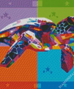 Turtle Pop Art Illustration Diamond Paintings