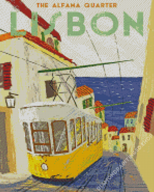 Portugal Lisbon Tram Diamond Paintings