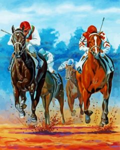 Race Horses Diamond Painting