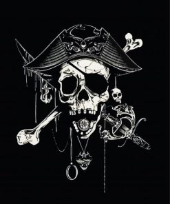 Pirate Skull Diamond Painting
