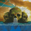 Skulls Island Diamond Painting