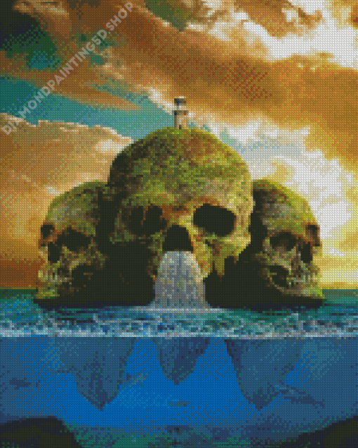 Skulls Island Diamond Painting