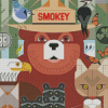 Smokey Bear Art Diamond Painting