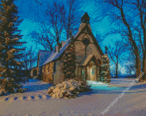 Snow Church Diamond Paintings