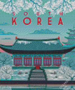 South Korea Winter Poster Diamond Paintings