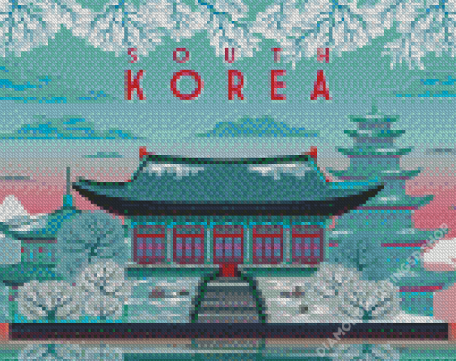 South Korea Winter Poster Diamond Paintings