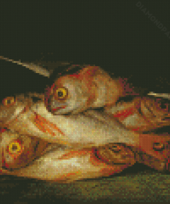 Still Life Bream Fish Diamond Painting