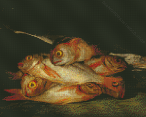 Still Life Bream Fish Diamond Painting