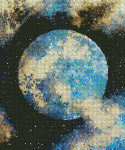 The Galaxy Moon Diamond Painting