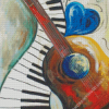 The Piano Guitar Diamond Paintings