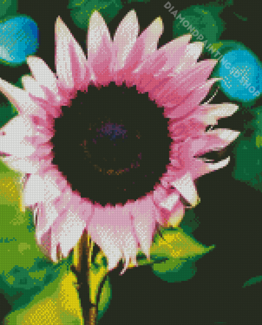 The Pink Sunflower Diamond Painting