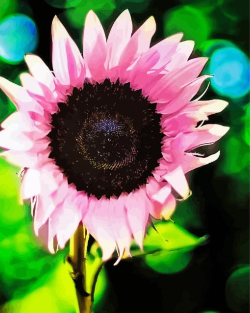 The Pink Sunflower Diamond Painting