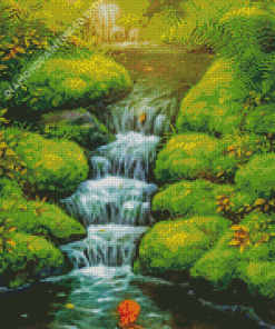 Water Streams Art Diamond Paintings