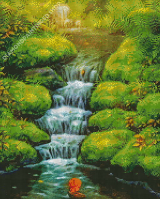 Water Streams Art Diamond Paintings