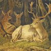Wild Resting Deer Diamond Painting