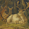 Wild Resting Deer Diamond Painting