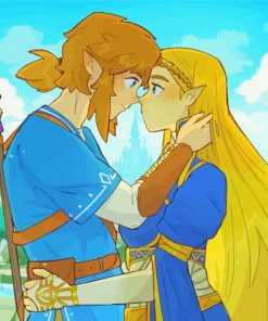 Zelda And Link In Love Diamond Painting