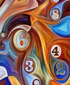 Abstract Numbers Diamond Painting
