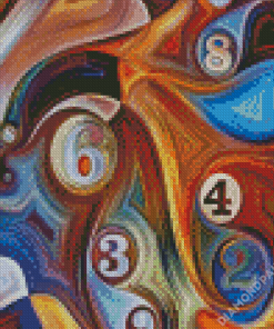 Abstract Numbers Diamond Paintings