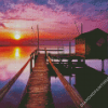 Aesthetic Docks With Sunset Diamond Paintings