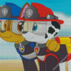 Aesthetic Paw Patrol Illustration Diamond Paintings