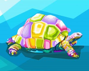 Aesthetic Turtle Pop Art Diamond Painting