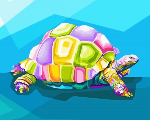 Aesthetic Turtle Pop Art Diamond Painting