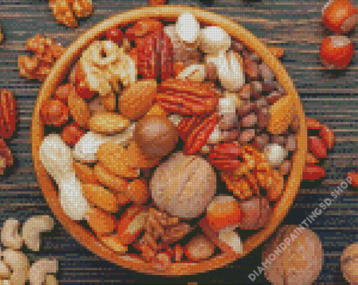 Aesthetic Nuts And Seeds Art Diamond Paintings