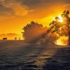 Amazing Misty Sunrise Diamond Painting