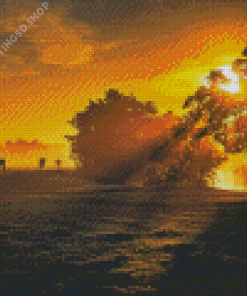 Amazing Misty Sunrise Diamond Painting