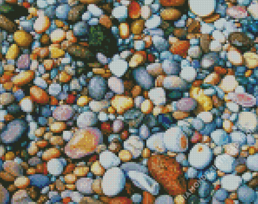 Beach Stone Art Diamond Paintings