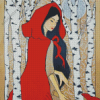 Beautiful Red Riding Hood Diamond Paintings