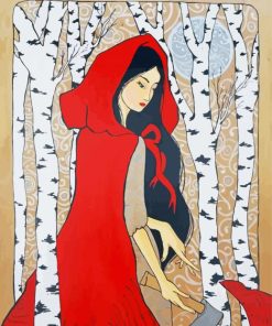 Beautiful Red Riding Hood Diamond Painting