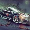 Black Exotic Car Art Diamond Painting