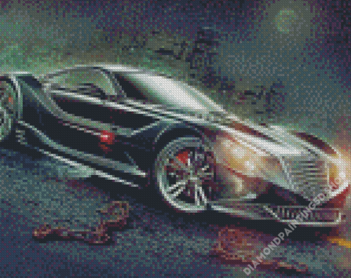 Black Exotic Car Art Diamond Paintings