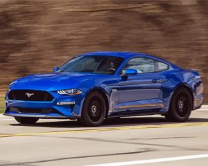 Blue Mustang GT 2018 Art Diamond Painting