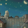 Cat Night Diamond Paintings